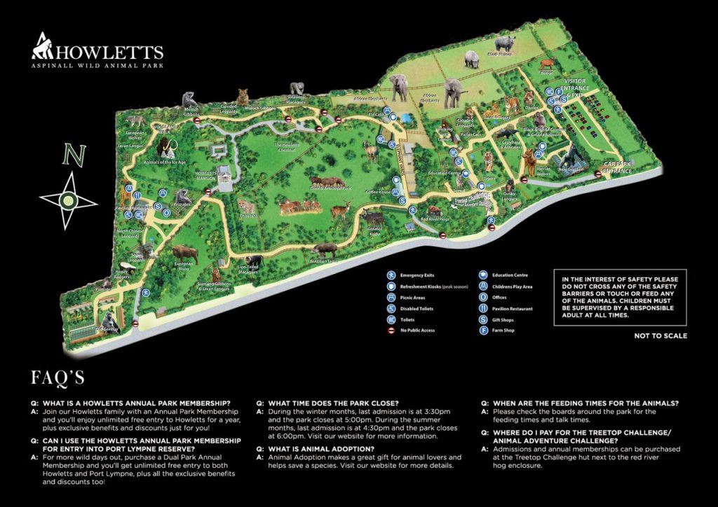 Howletts Map