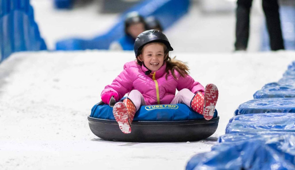 Tubing Girl at SnowDome Tamworth