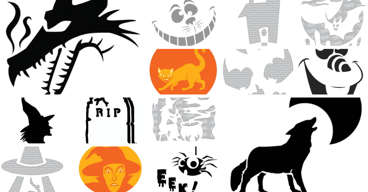 30 free printable pumpkin stencils for carving 2021