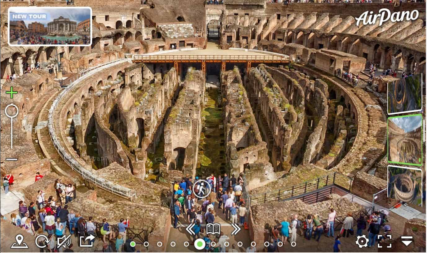 Colosseum, Rome virtual tour - tourist destination