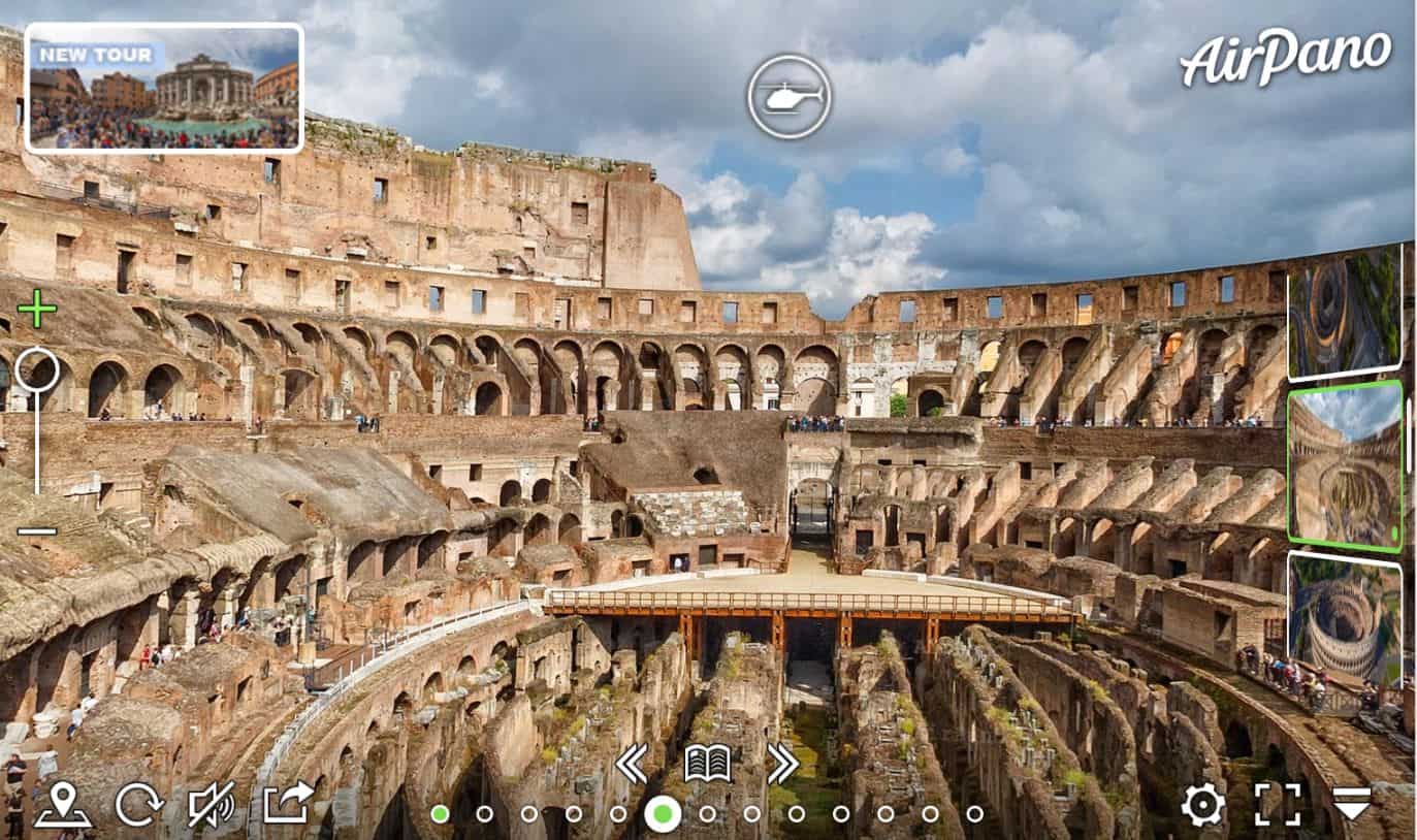 Colosseum, Rome virtual tour - tourist destination