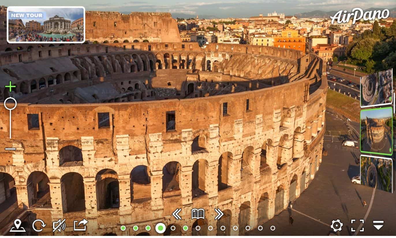 Colosseum, Rome virtual tour - tourist destination