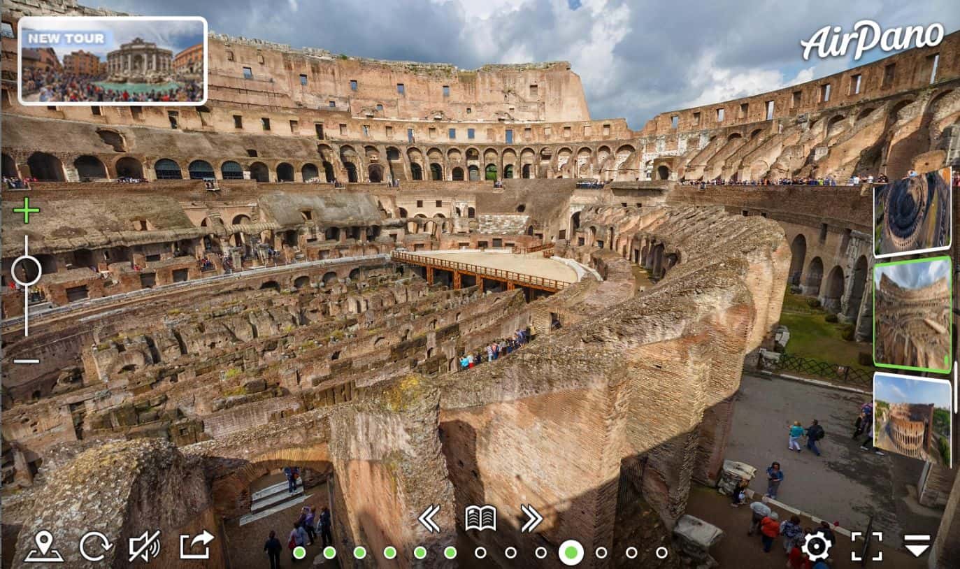 Colosseum, Rome virtual tour - tourist destination