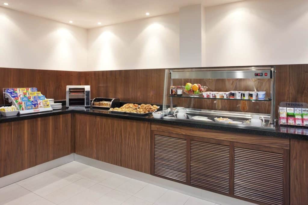 Food bar at Family-friendly Holiday Inn Express Tamworth near Drayton Manor