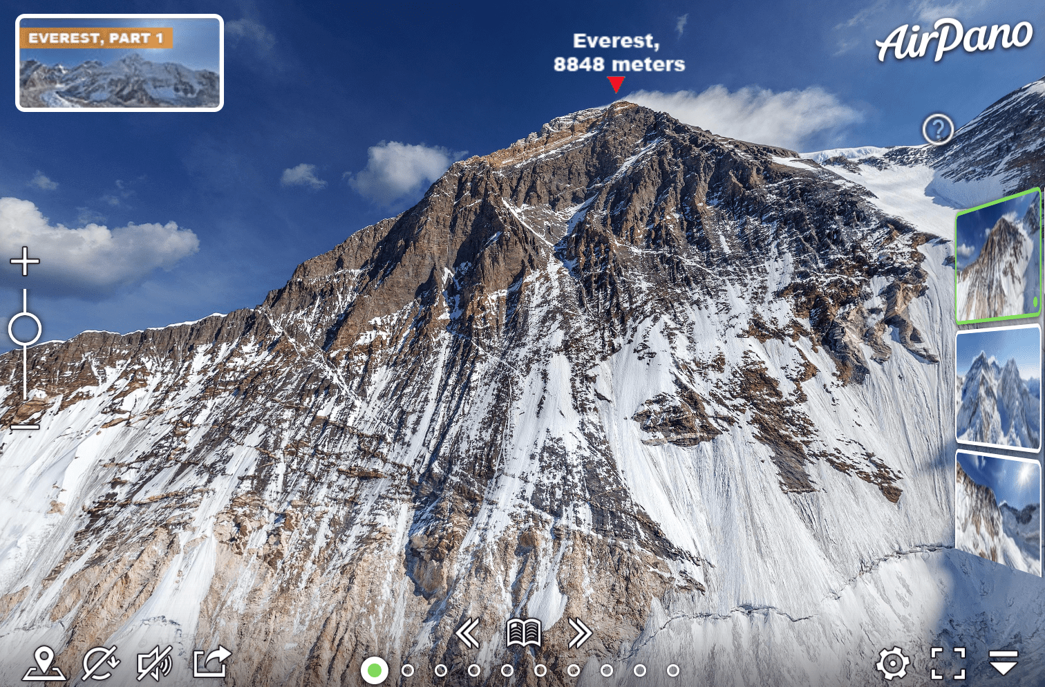 Mount Everest virtual tour - tourist destination