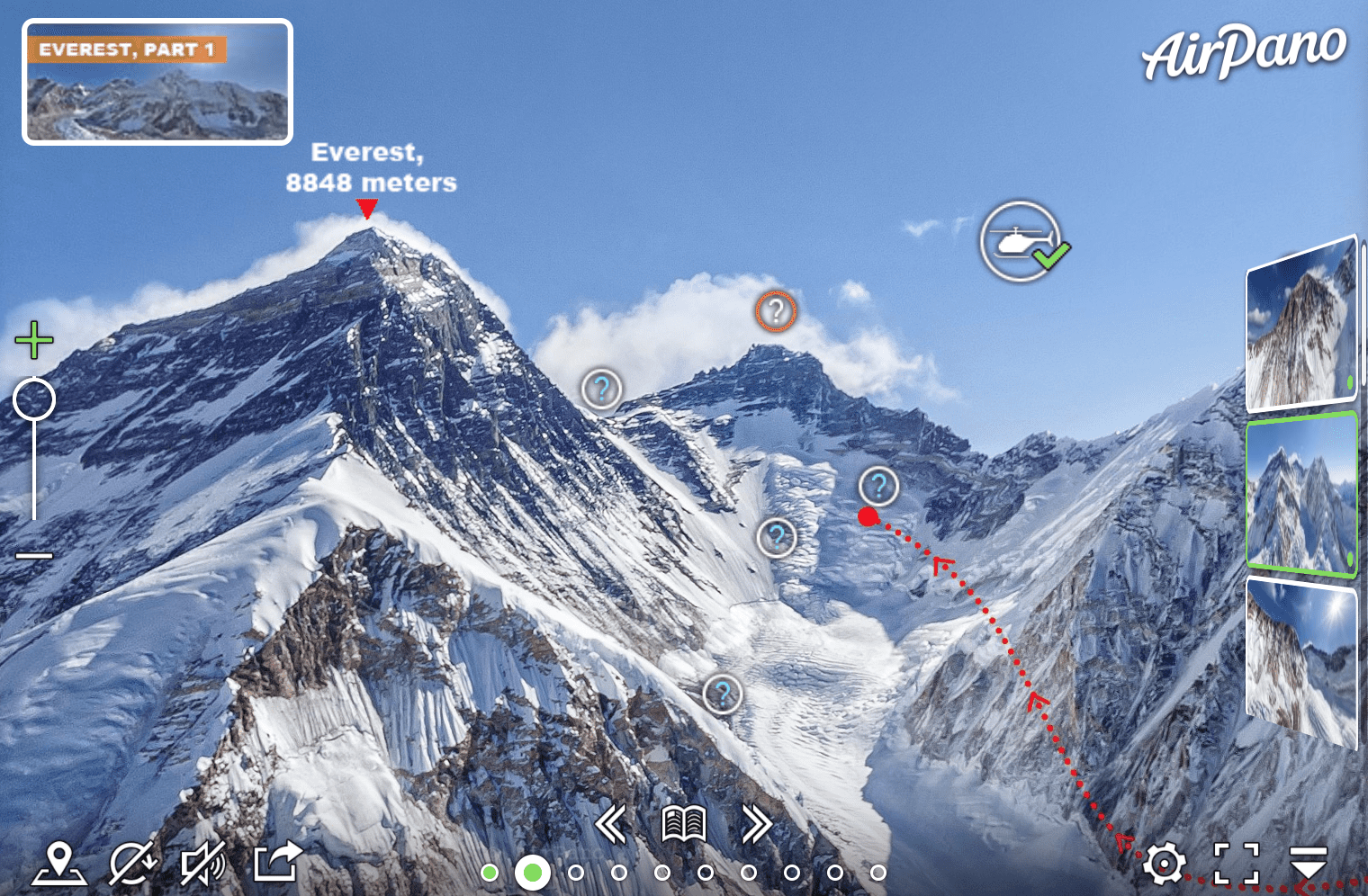 Mount Everest virtual tour - tourist destination