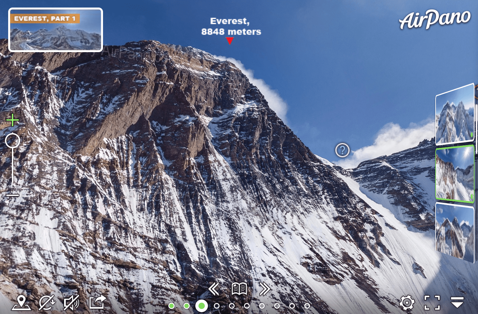 Mount Everest virtual tour - tourist destination