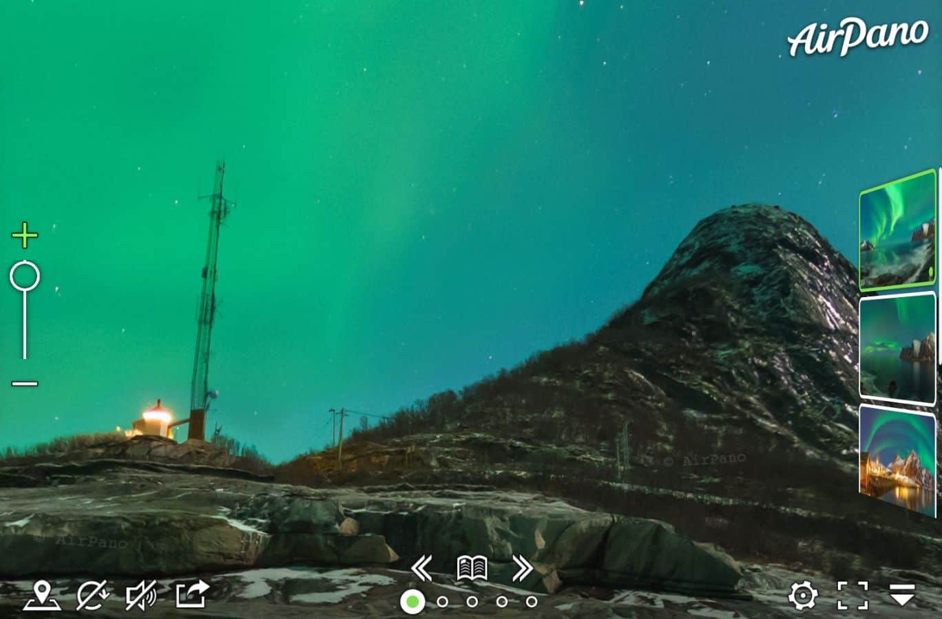Northern Lights virtual tour - tourist destination