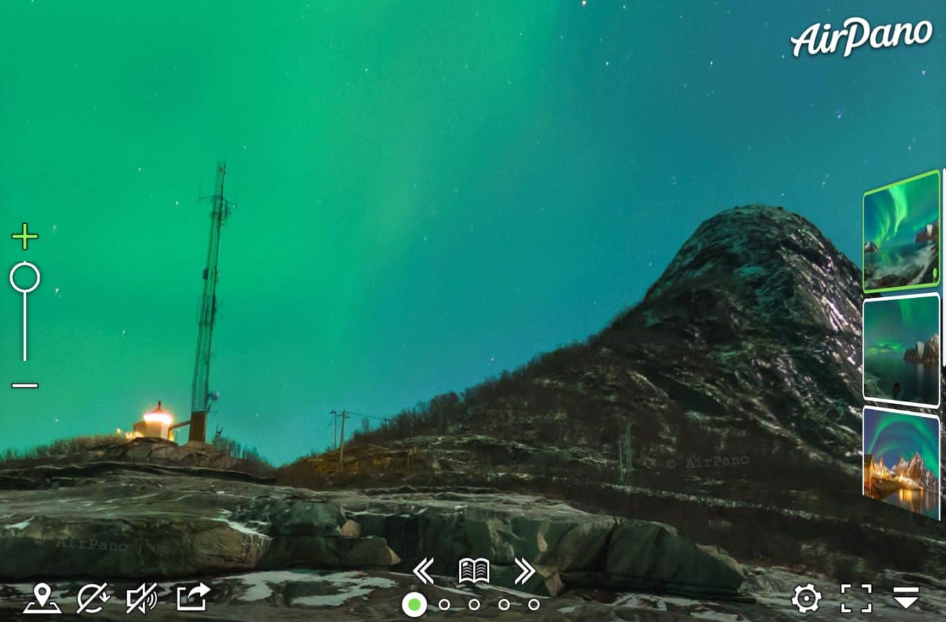 Northern Lights virtual tour - tourist destination