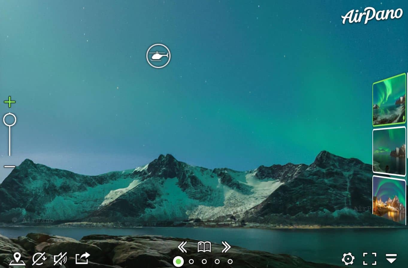 Northern Lights virtual tour - tourist destination