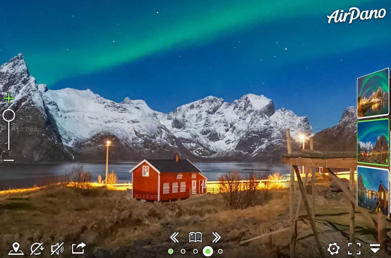 Northern Lights virtual tour - tourist destination