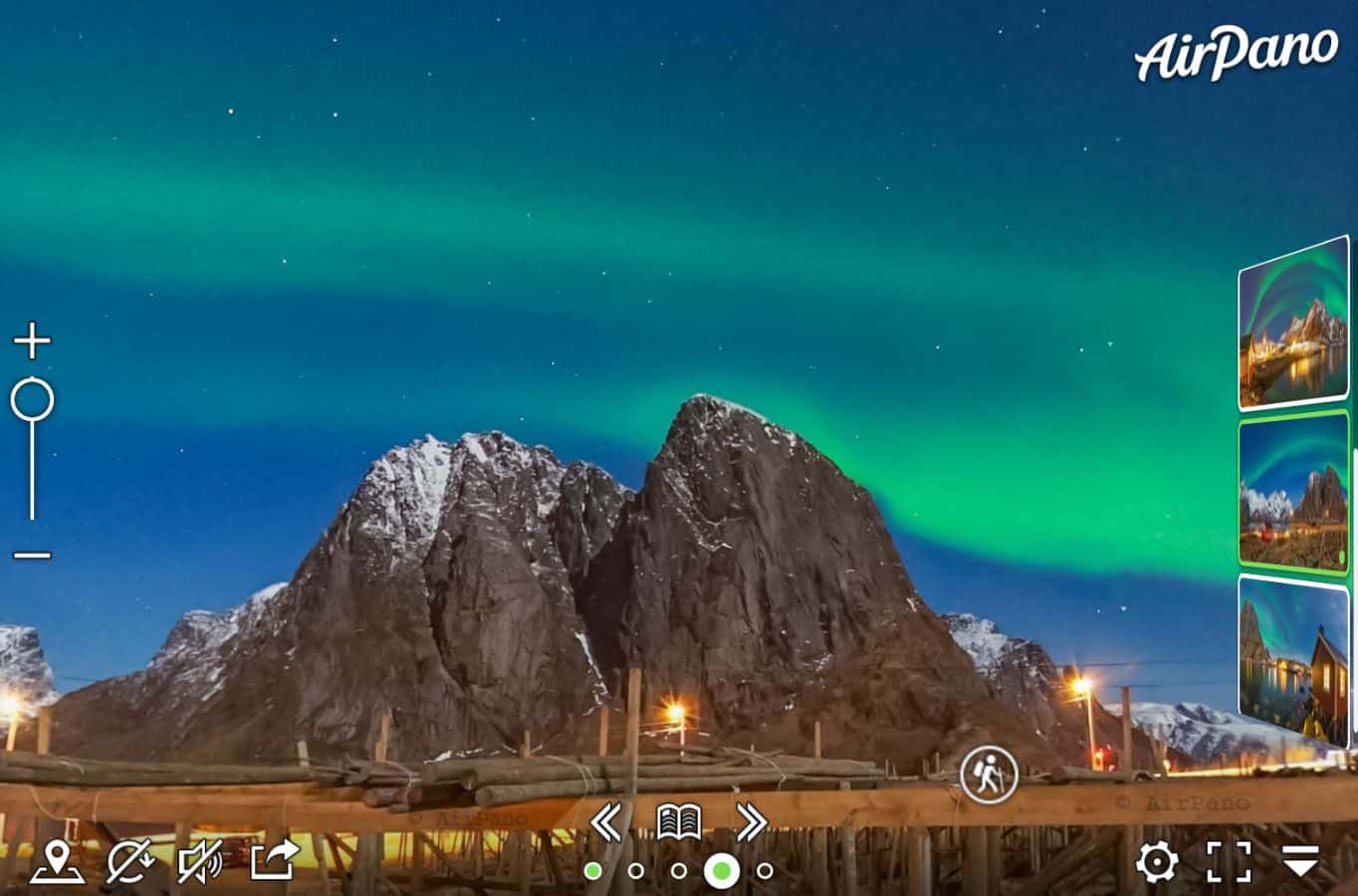 Northern Lights virtual tour - tourist destination