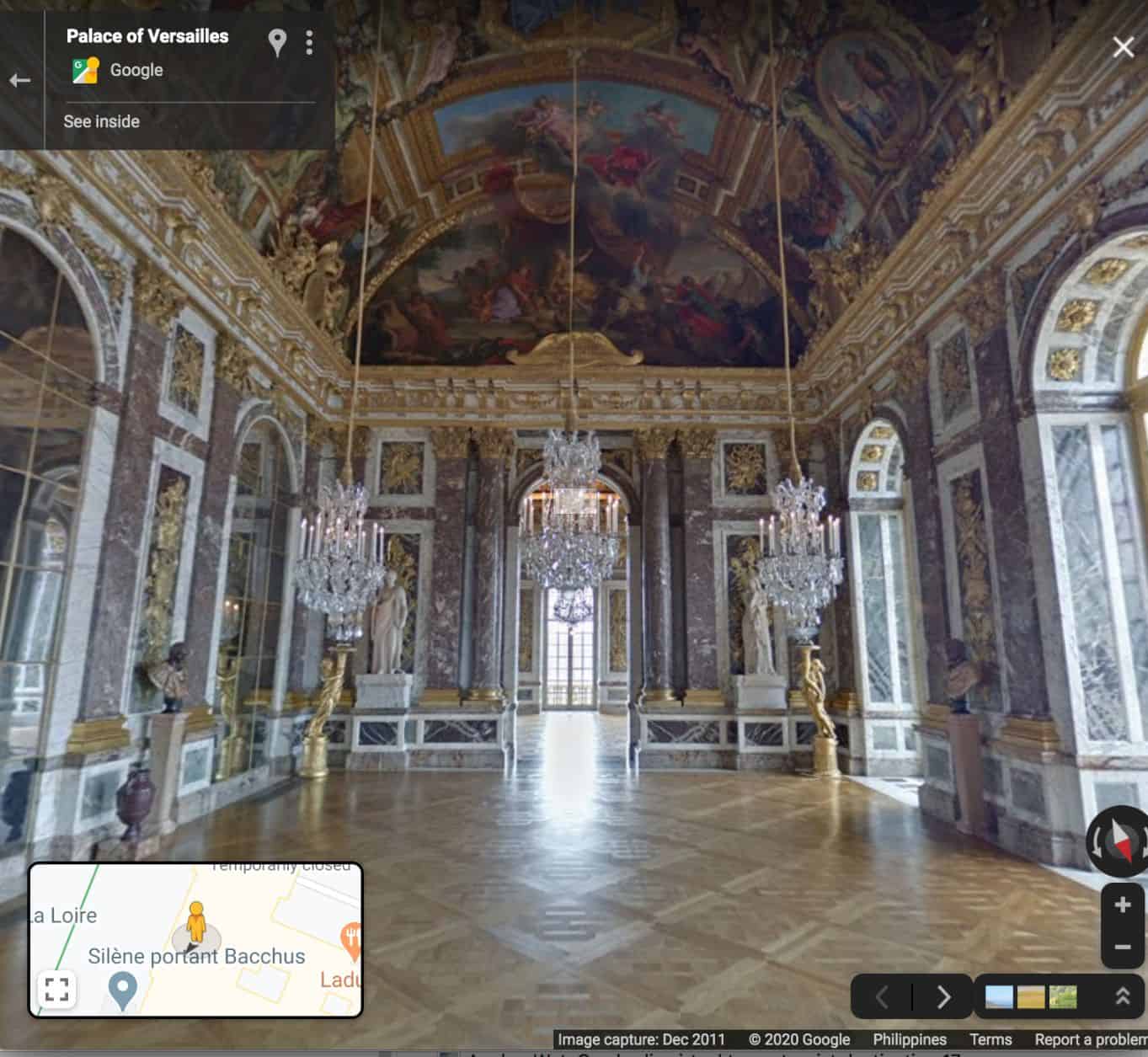 Palace of Versailles virtual tour - tourist destination