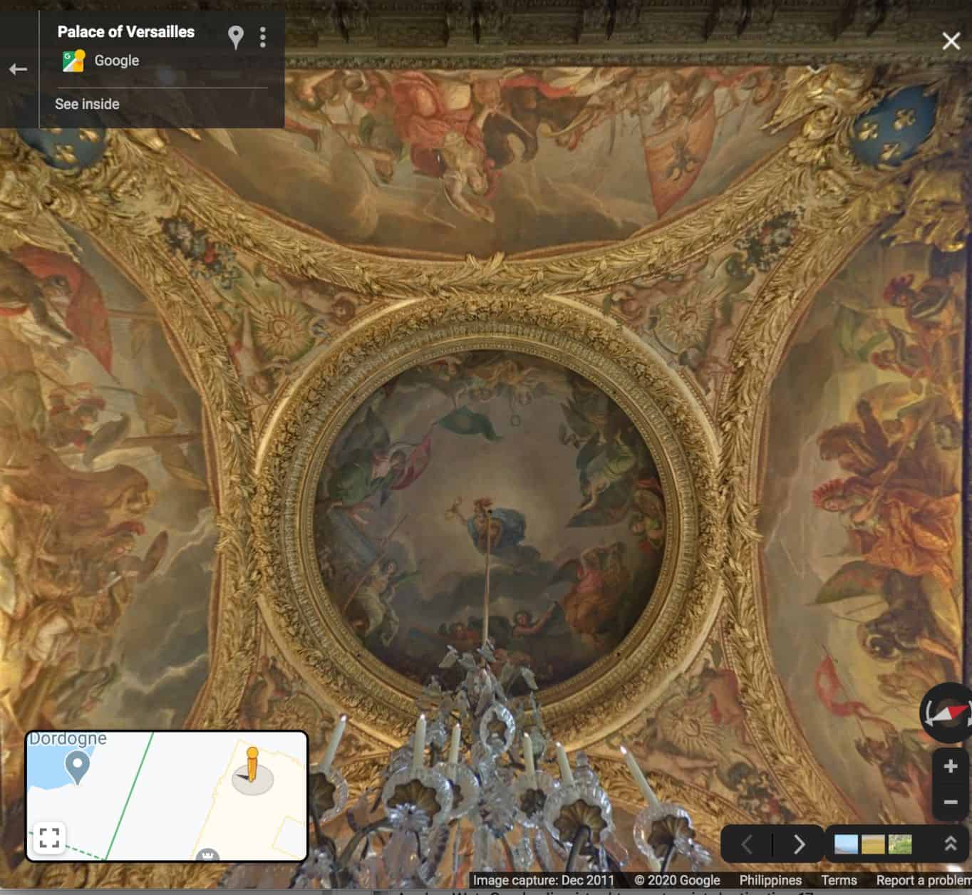 Palace of Versailles virtual tour - tourist destination