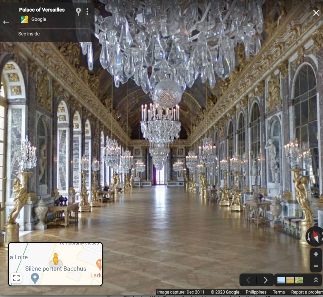 Palace of Versailles virtual tour - tourist destination