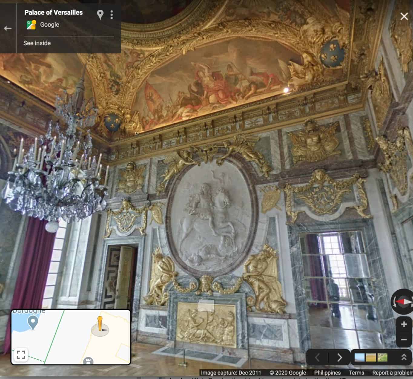 Palace of Versailles virtual tour - tourist destination