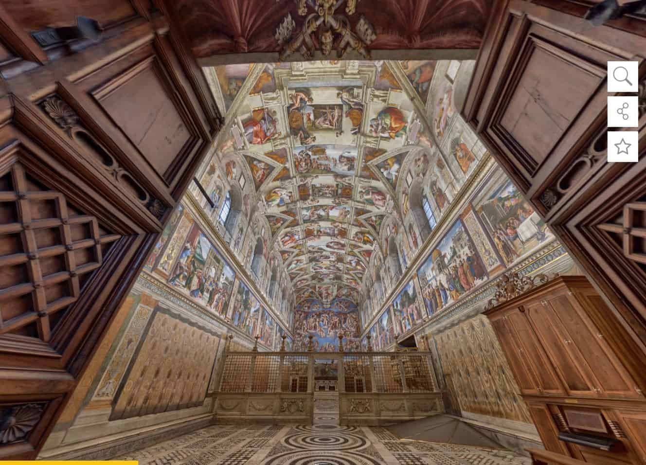 Sistine Chapel virtual tour - tourist destination