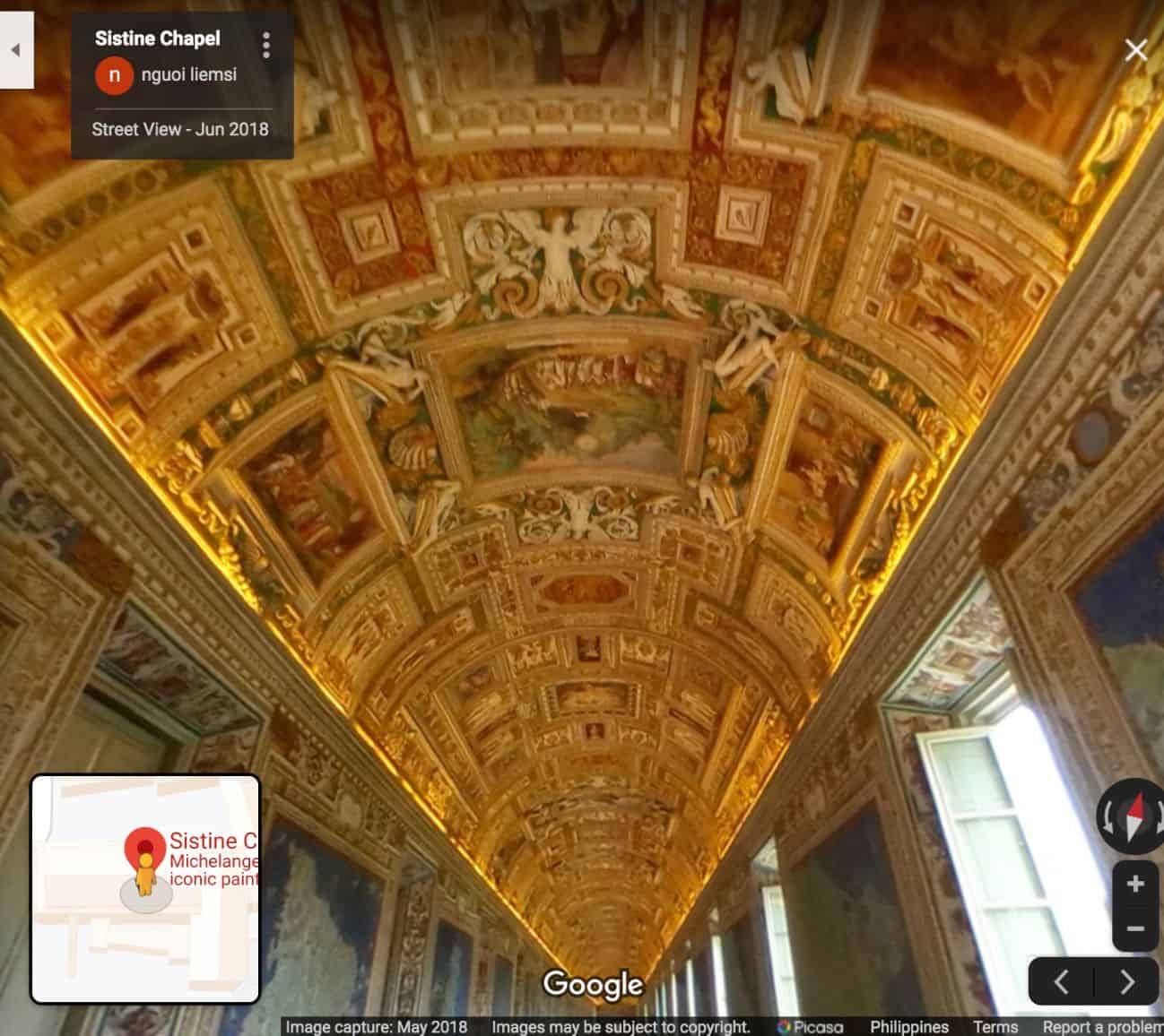 Sistine Chapel virtual tour - tourist destination