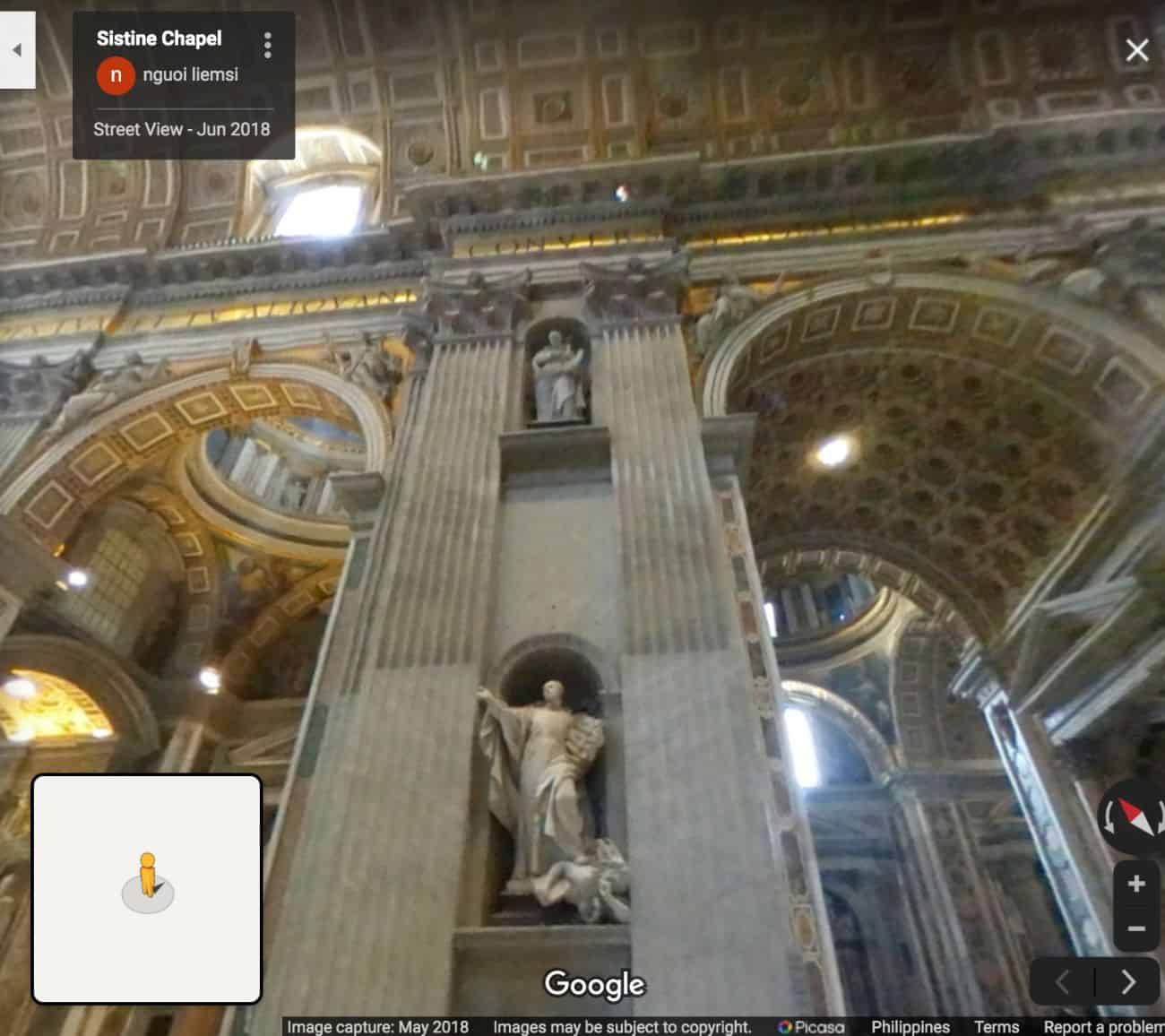 Sistine Chapel virtual tour - tourist destination