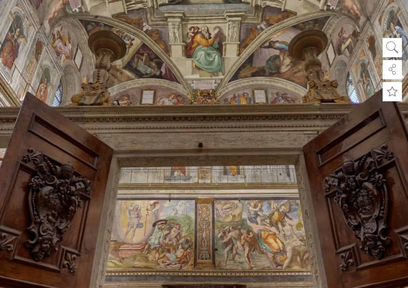 Sistine Chapel virtual tour - tourist destination
