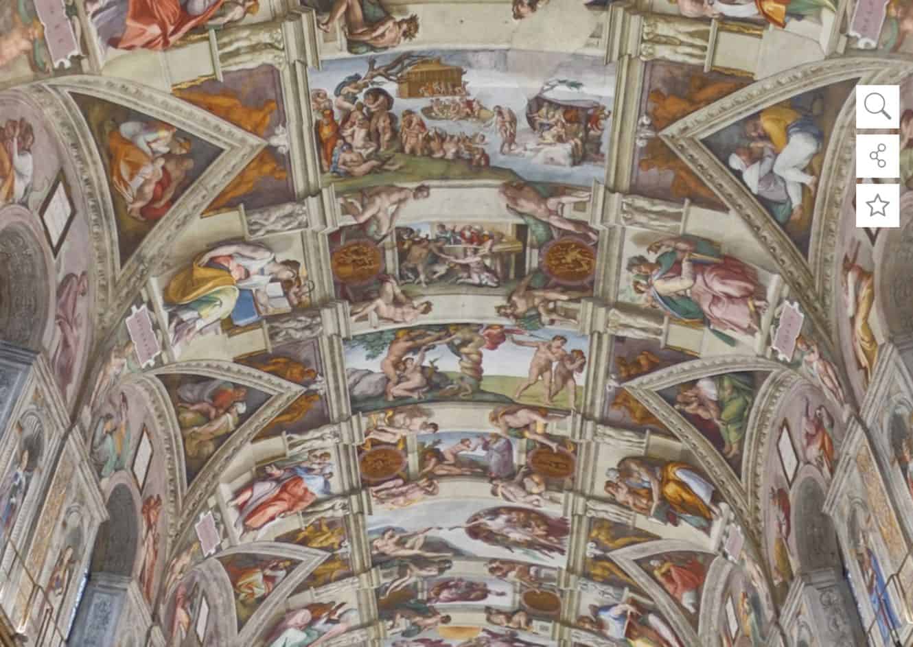 Sistine Chapel virtual tour - tourist destination