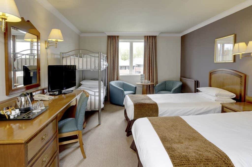 Inside a family room with bunk beds that sleeps 4 at Best Western Plus Stoke-on-Trent