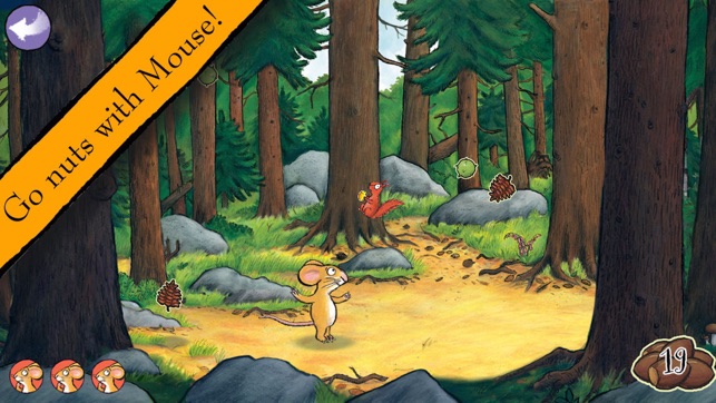 Gruffalo Games App - Go Nuts with Mouse!