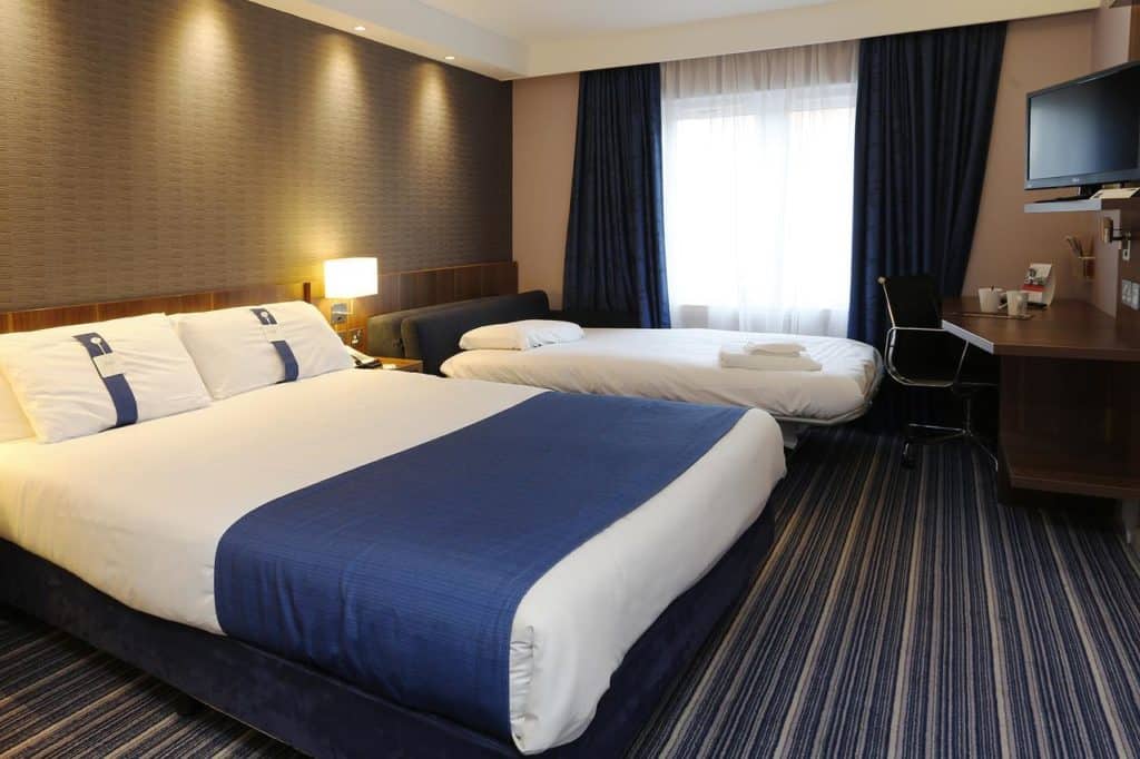 Inside family room with extra bed at Holiday Inn Express Windsor Waterfront