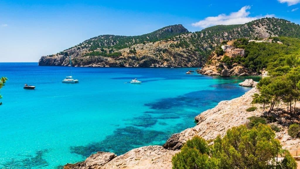 family friendly sandy beach of majorca