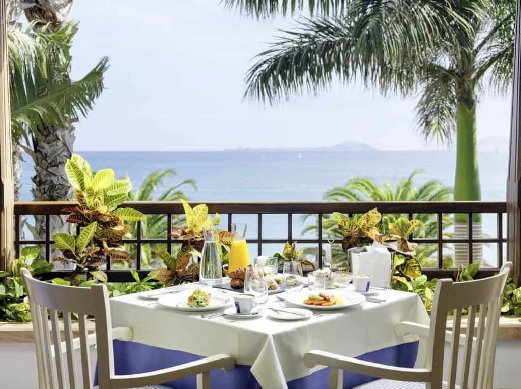 ocean view, al fresco dining at princesa yaiza suite hotel resort