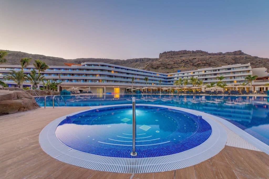 beautiful swimming pool view of radisson blu resort & spa, gran canaria mogan