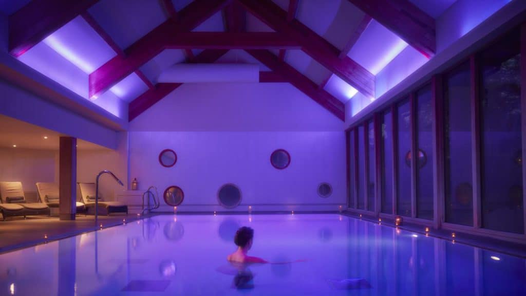 Spa and swimming pool at kid-friendly The Elms Hotel & Spa