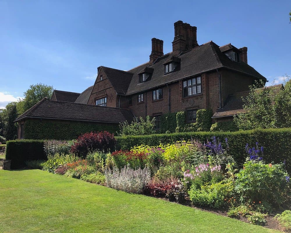 Beautiful external view of the garden at Goddards house and garden, York