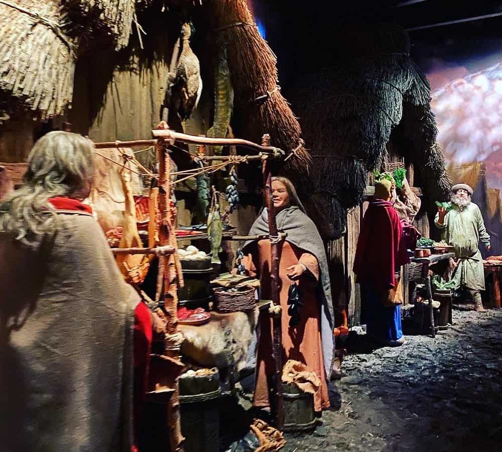 Viking villagers at Jorvik Viking Centre