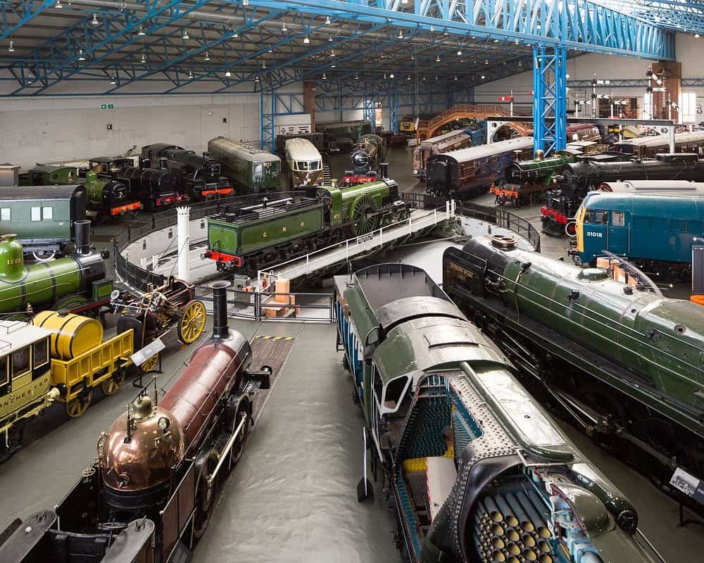 Trains displayed at kid-friendly National Railway Museum, York 