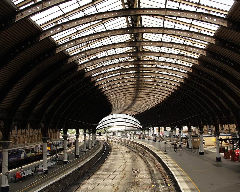 Beautiful architectural design of York Railway Station