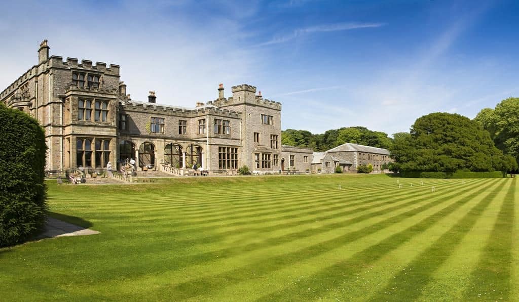 external view of the grounds and armathwaite hall hotel and spa in the lake district