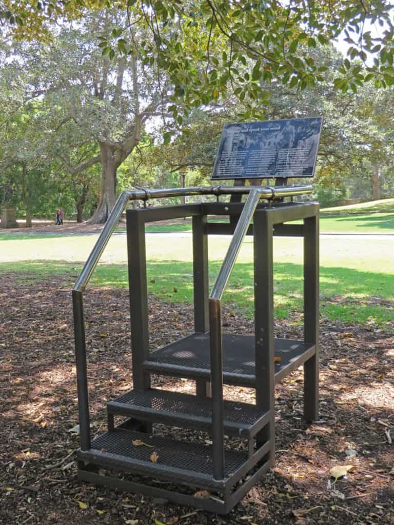 one of the soap boxes at speakers' corner