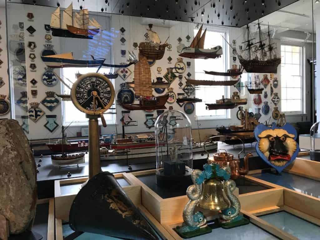 ships, historical and maritime items displayed at the national maritime museum