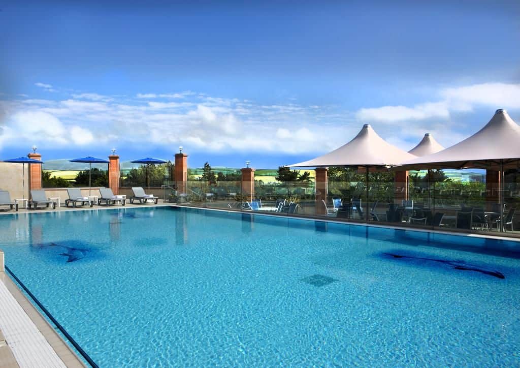 swimming pool at the Thurlestone Hotel in Devon