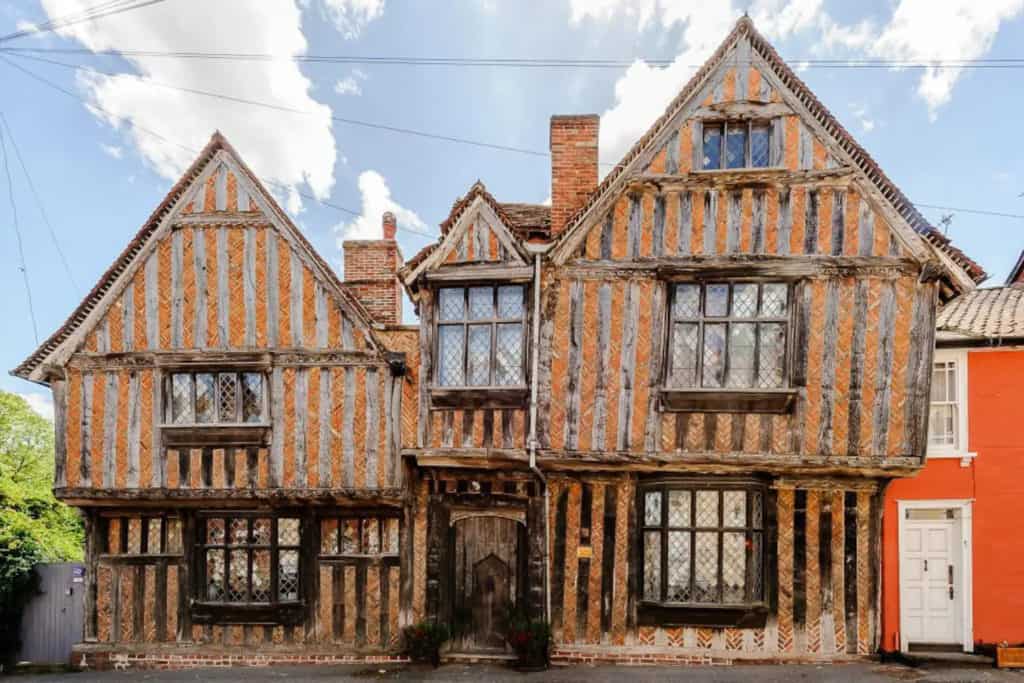 De Vere House, Lavenham, Suffolk (known as Harry Potter's House) 15th century hunting lodge built by the De Vere family.