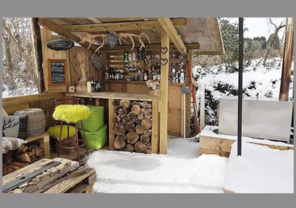 Bar area in Winter