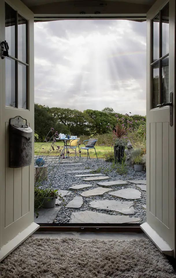 Step out of the french doors into your private garden area.