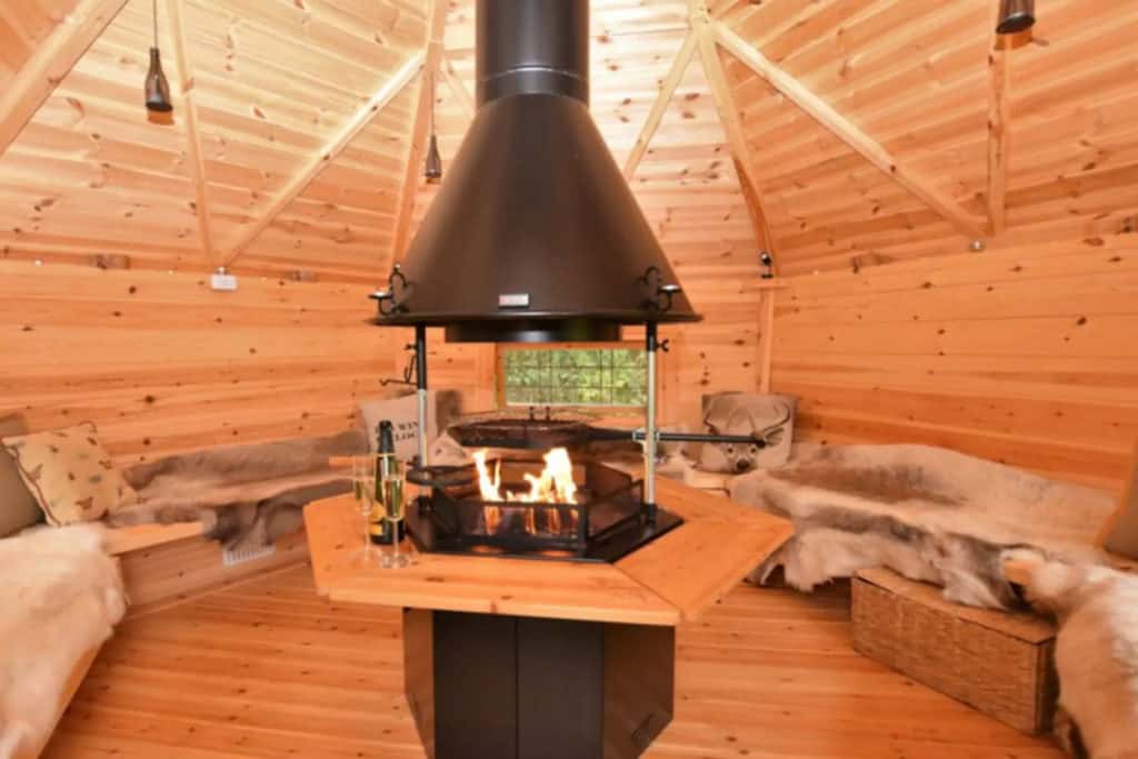 Guests also have use of our newly built BBQ lodge, complete with throws and cushions for a cozy evening in