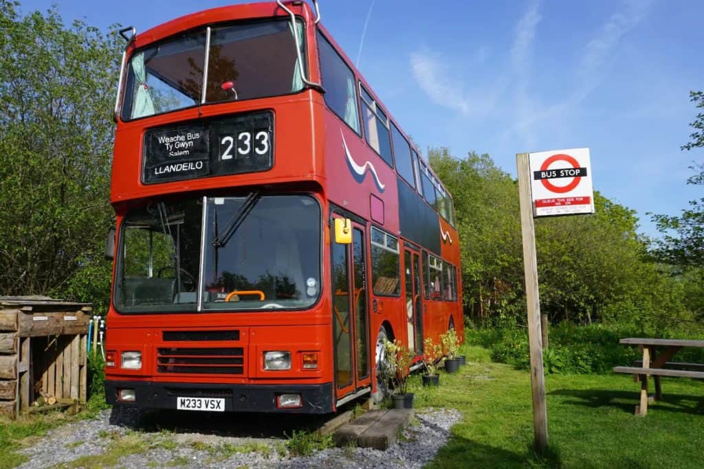 Weache Bus is a lovingly converted ex-Edinburgh double decker.