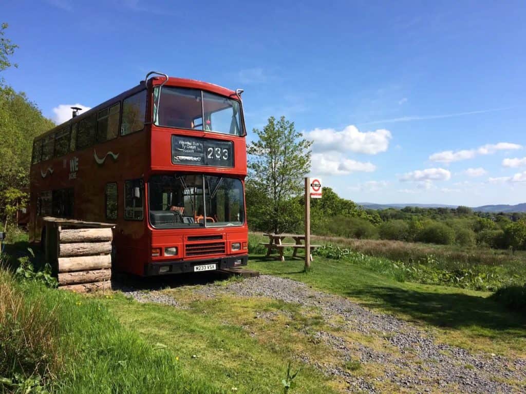 She is parked in her own field on the private 22 acre nature reserve.