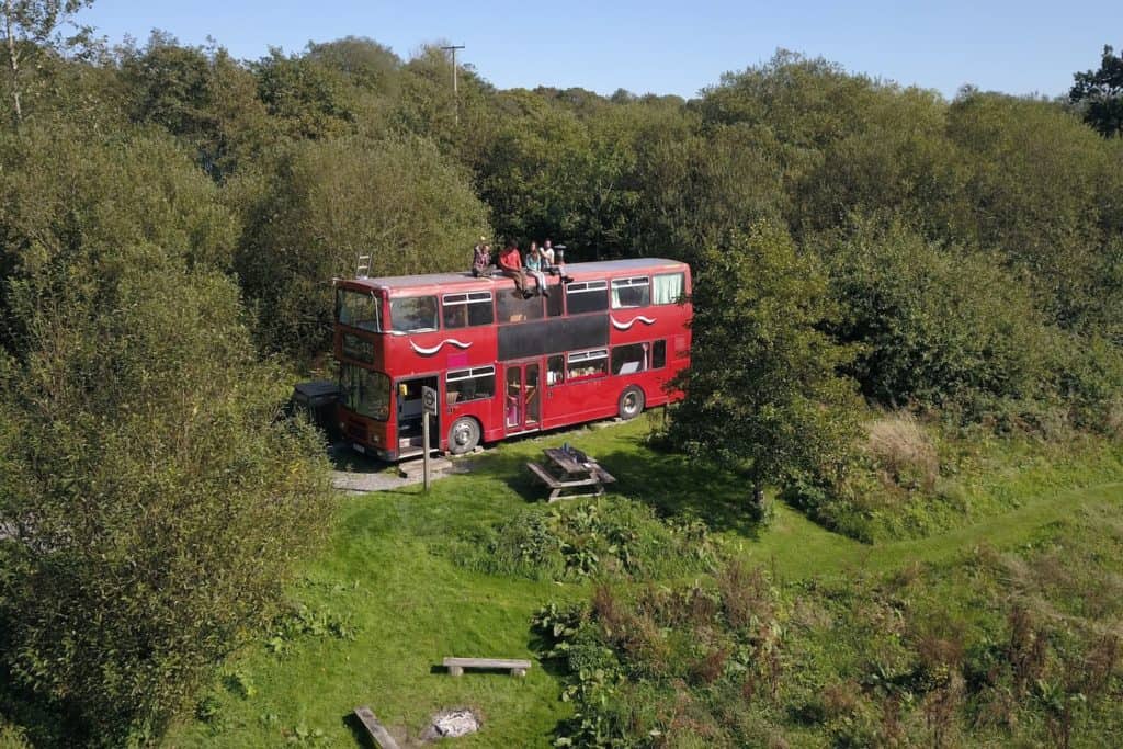 Weache Bus from the air.