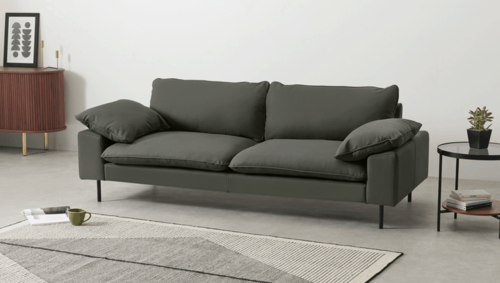 10 Best Grey Leather Sofas In A Range Of Styles 2022 Guide 10 Best Grey Leather Sofas In A Range, Modern Grey Leather Sofa