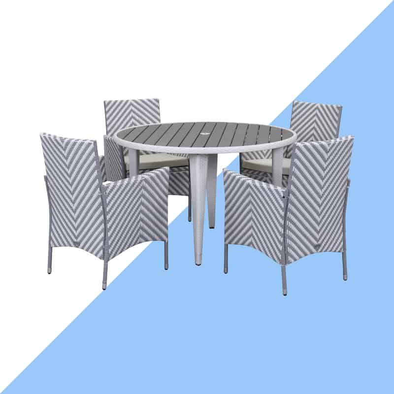 Bjarne 4 Seater Dining Set with Cushions