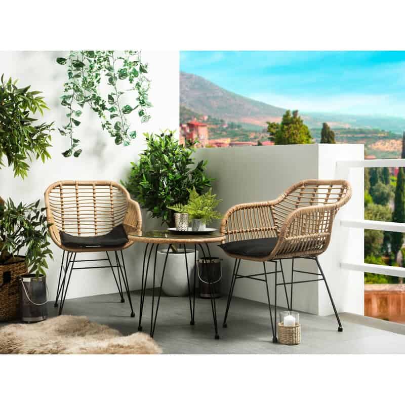 Carnforth 2 Seater Bistro Set with Cushions